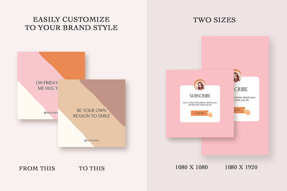 Beauty Instagram Creator, a Social Media Template by Kseniia_Design (Photo 5 of 11)