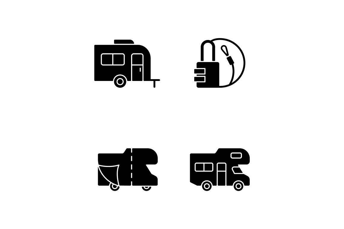 Trailer for van lifestyle icons, a Solid Icon by IMG Visuals