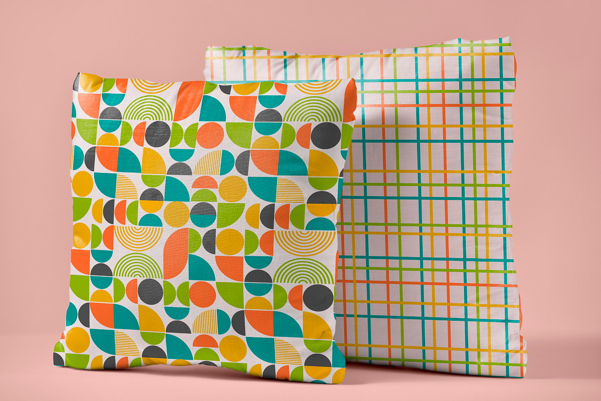 Mid Century Modern Seamless Patterns, a Pattern Graphic by ArtIrisArt (Photo 3 of 7)