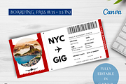 Editable Boarding Pass Template, a Card Template by YasdeyDesigns (Thumbnail 6 of 8)