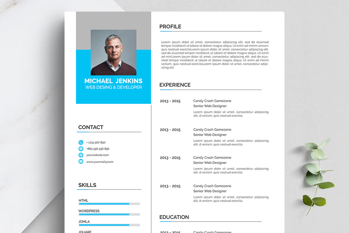 Clean Resume CV, a Resume Template by Blackcloud_Creations (Photo 5 of 8)