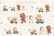 LITTLE FRIENDS Watercolor clipart, an Animal Illustration by OlliArtDesign (Thumbnail 4 of 6)
