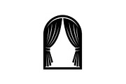 Window Curtain Silhouette Bundle, an Illustration by Creativeshirt (Thumbnail 29 of 51)