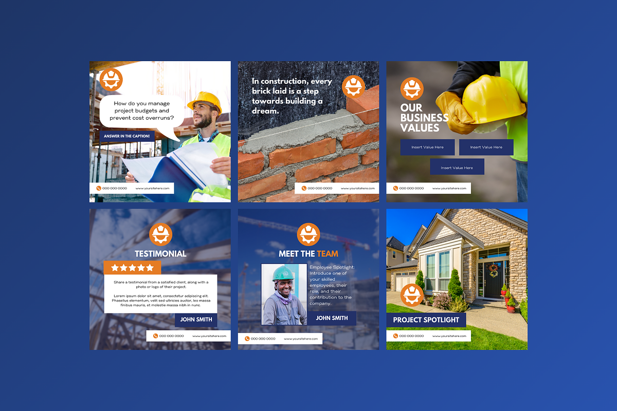 Construction Social Media, a Social Media Template by Sincerely Media (Photo 7 of 9)