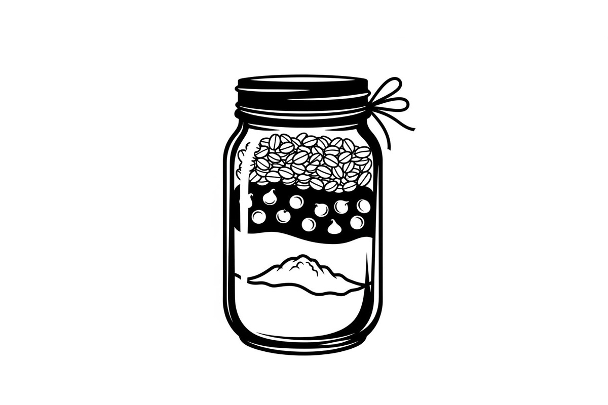 Layered Mason Jar Ingredients Bundle, an Illustration by yasushie (Photo 6 of 31)