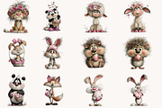 Whimsical Easter Animals clipart, an Illustration by Designworld (Thumbnail 5 of 10)