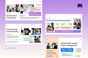ESG Corporate Report Pitch Deck, a Presentation Template by Claymoon Lab (Thumbnail 4 of 7)