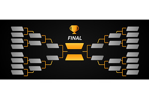 =Tournament chart structure with, a Sport Illustration by skripnikbb
