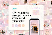 Pink Gradient Instagram Bundle, a Social Media Template by Alice Store (Thumbnail 1 of 10)