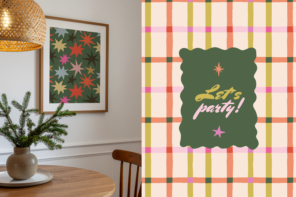 Festive Joy, patterns & illustration, a Pattern Graphic by venimo (Photo 8 of 12)