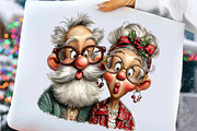 Funny Elderly Couple Christmas Party, an Illustration by Craft Nest (Thumbnail 6 of 10)