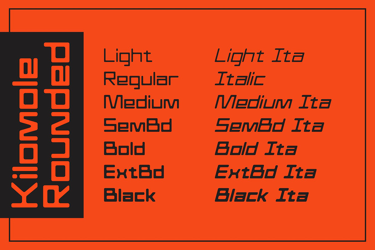 Kilomole-Techno Typeface, a Symbol Font by takoliko (Photo 9 of 14)
