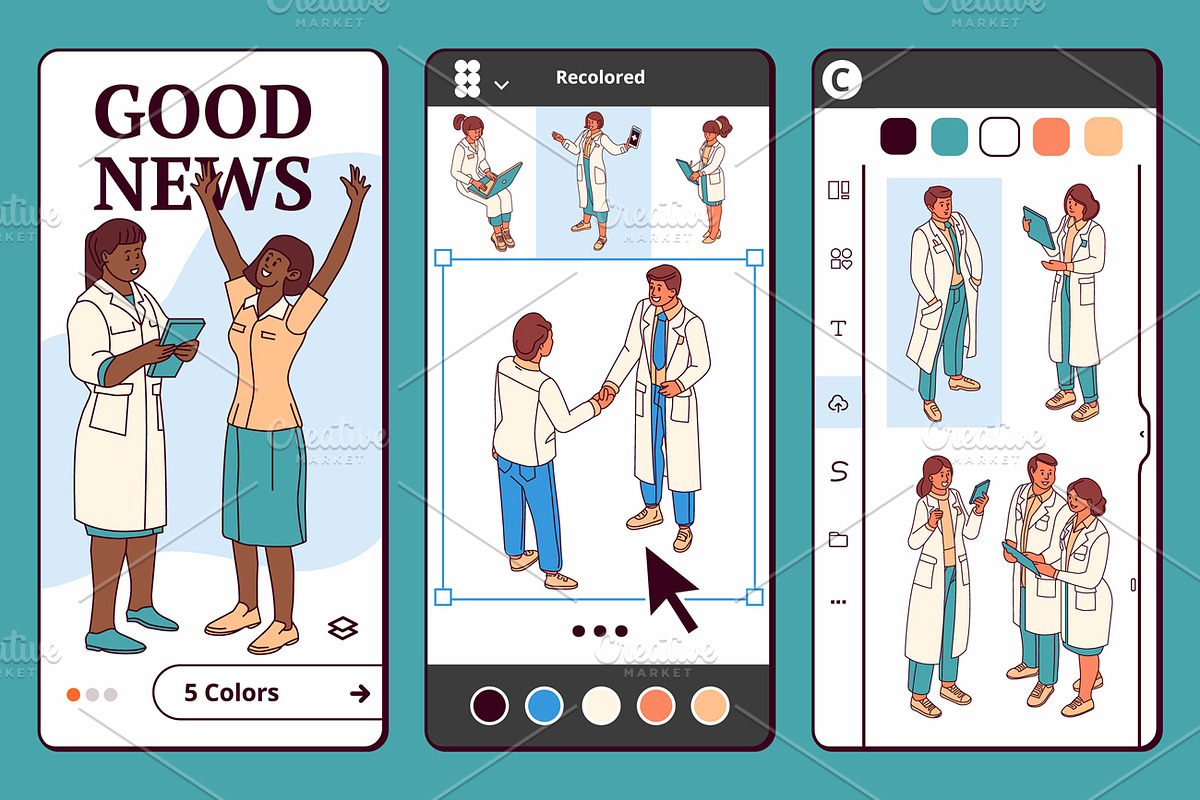 Diversity and inclusion healthcare, a Presentation Template by Aurielaki Stock Images