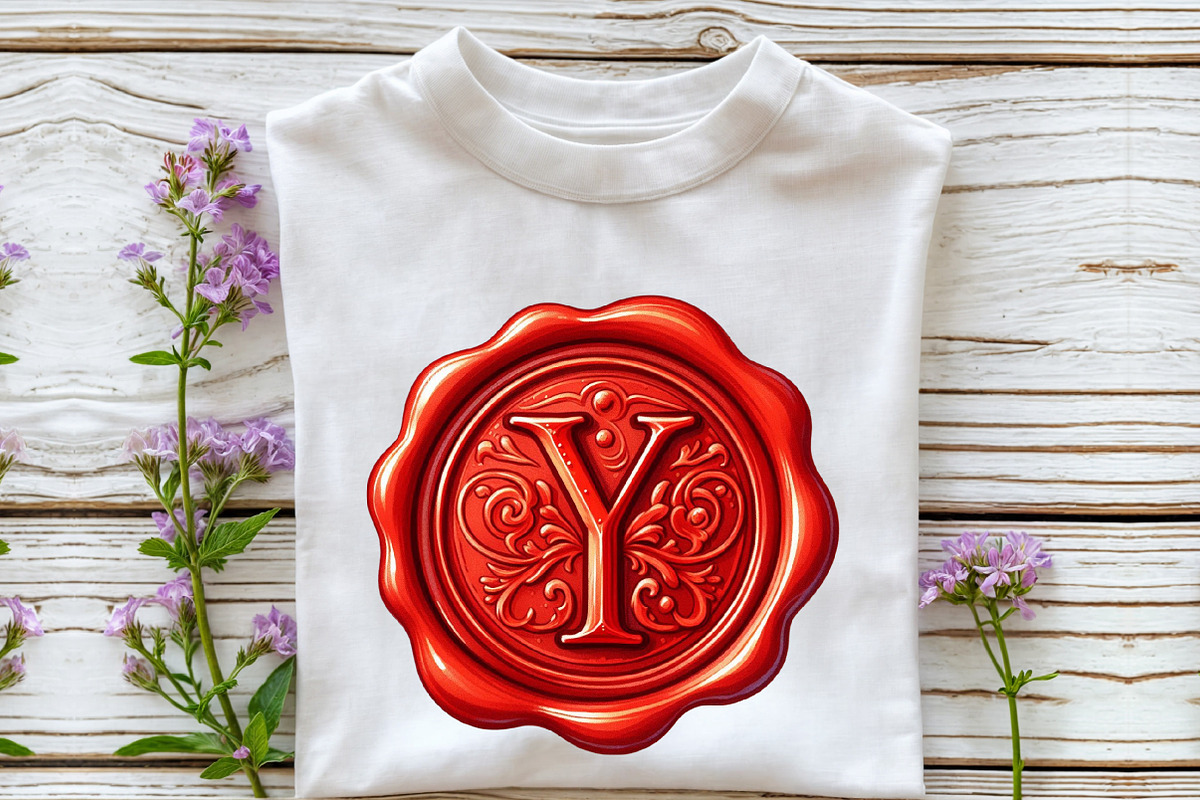 Red Wax Stamp Letter Clipart Bundle, an Illustration by Rose Art (Photo 3 of 7)