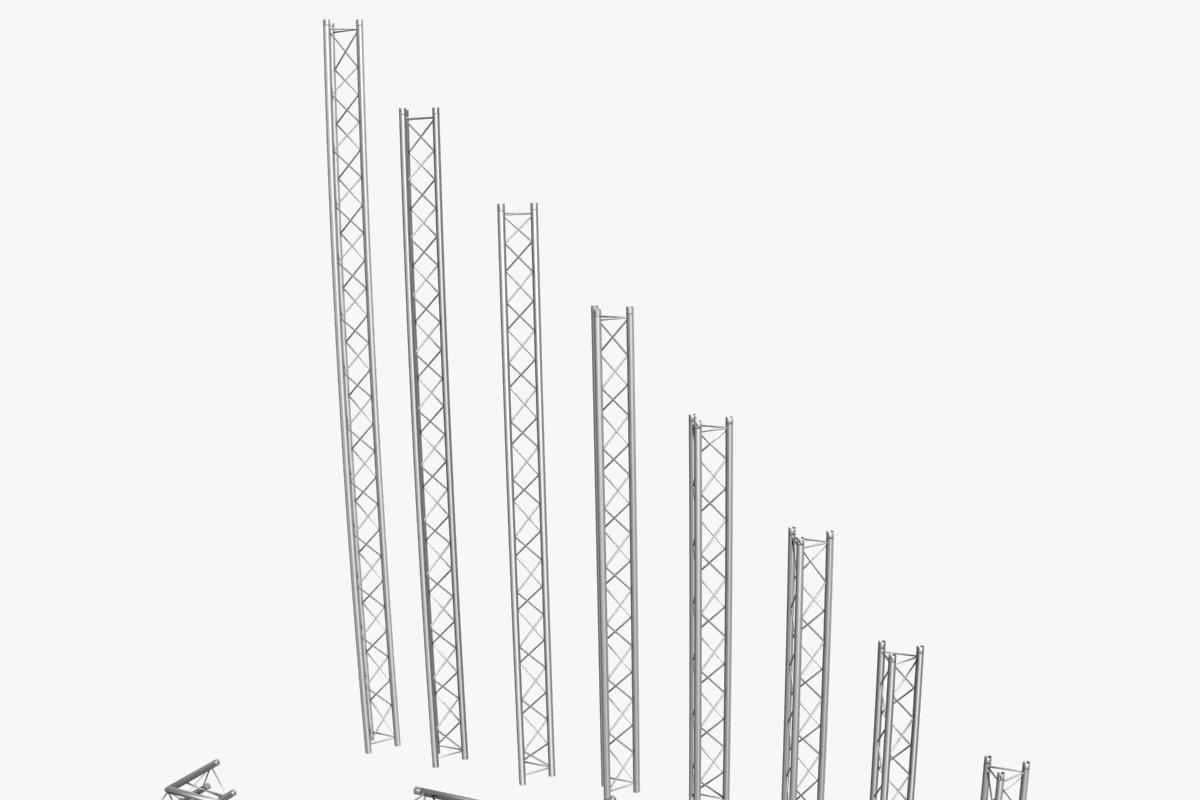Mini Triangular Trusses- 14 PCS, an Architecture 3D Model by akerStudio (Photo 3 of 35)