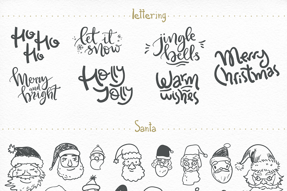 Holly Jolly. Winter doodles, an Object Graphic by Dinkoobraz (Photo 6 of 8)