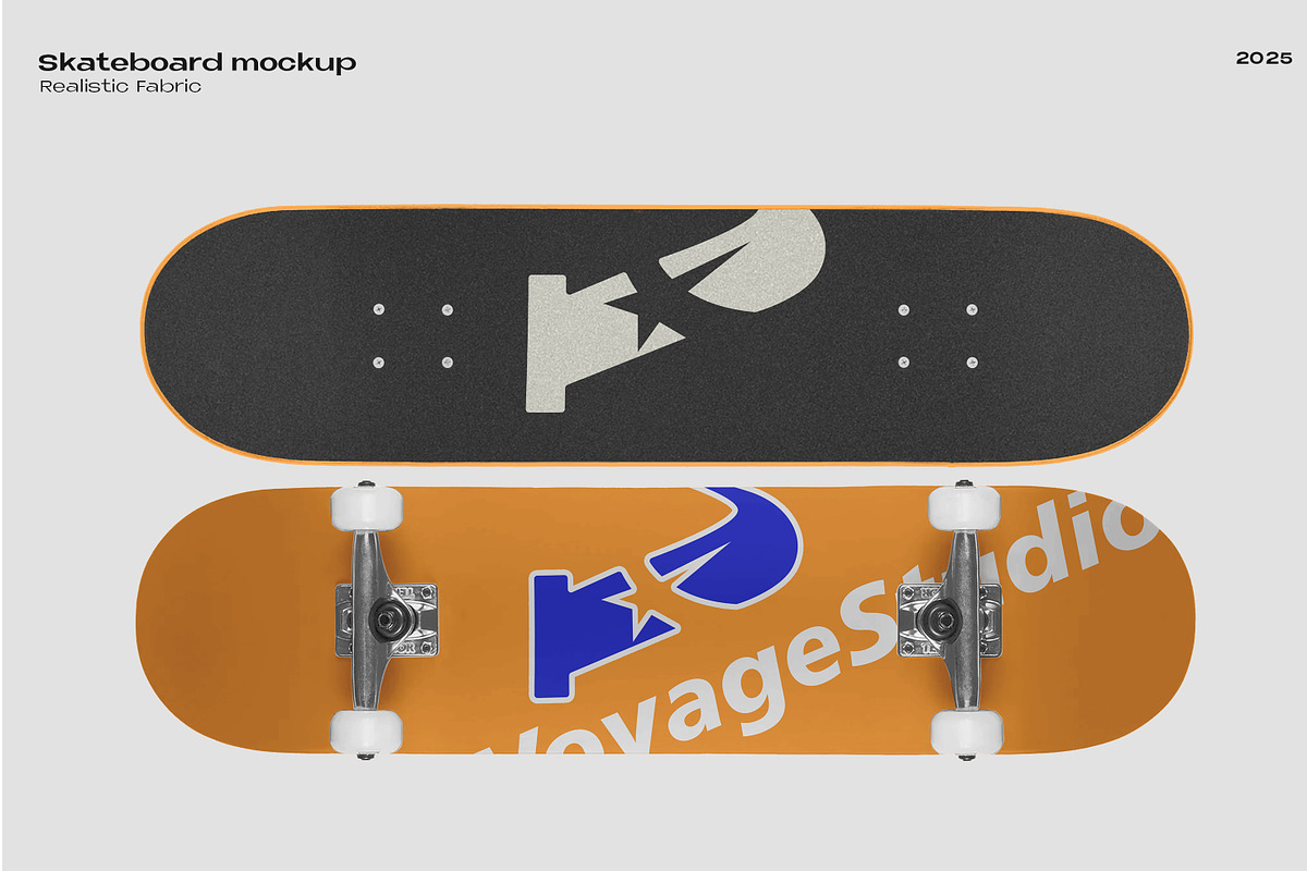 Skateboard mockup, a Mockup by Voyage Studio (Photo 2 of 3)