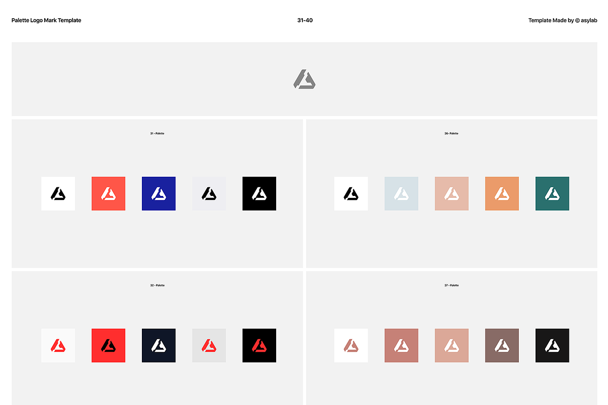 50 Palette Color Logo Mockup - PSD, a Product Mockup by Asylab (Photo 40 of 47)