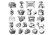 Farmers Market Vintage Food Set, an Object Graphic by RT Studio (Thumbnail 2 of 4)