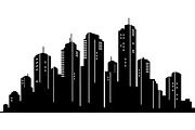 Modern City Skyline Silhouette, an Object Graphic by Creativeshirt (Thumbnail 9 of 20)