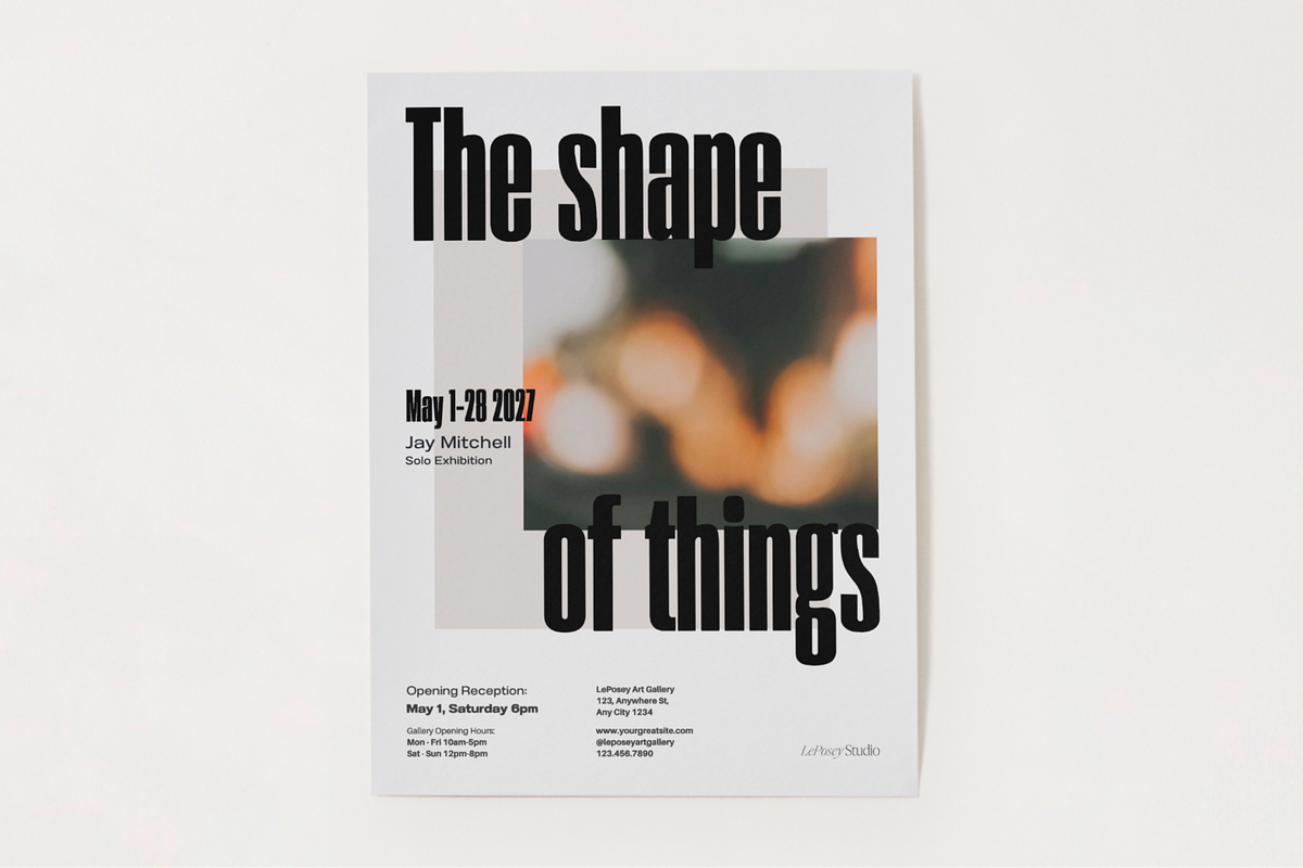Bold Event Poster Template Canva, a Poster Template by LePosey Studio (Photo 4 of 8)