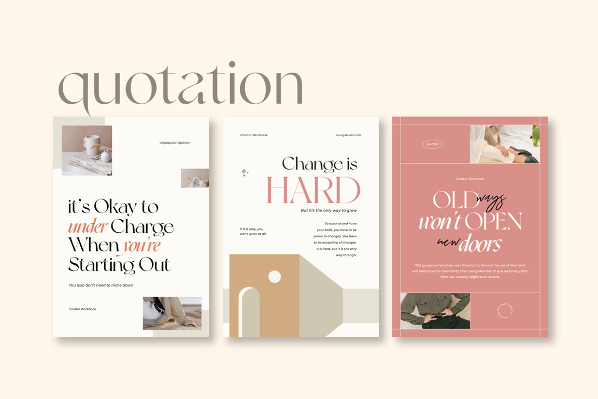 Workbook Ladypreneur Coach CANVA PS, a Magazine Template by Eviory (Photo 22 of 32)