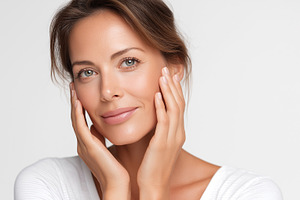 Mature woman with glowing skin, a Beauty & Fashion Photo by MistyDay