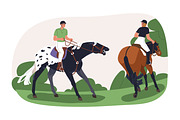Naughty, disobedient horses training, an Animal Illustration by Good Studio (Thumbnail 16 of 16)