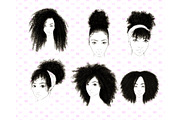 Curly Hair Stamps Brushes Procreate, a Brush Add-On by Lucrumplus (Thumbnail 3 of 4)