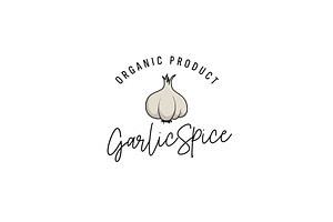 Garlic spice logo illustration, a Branding & Logo Template by Dyn Studio