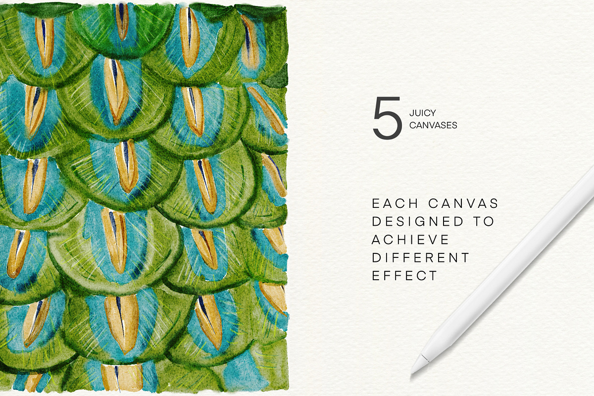Watercolor Canvas Box for Procreate, a Brush Add-On by Liquid Amethyst Art (Photo 2 of 9)