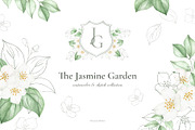 The Jasmine Garden. Watercolors, a Decorative Illustration by Liliia Polos Illustration (Thumbnail 1 of 10)