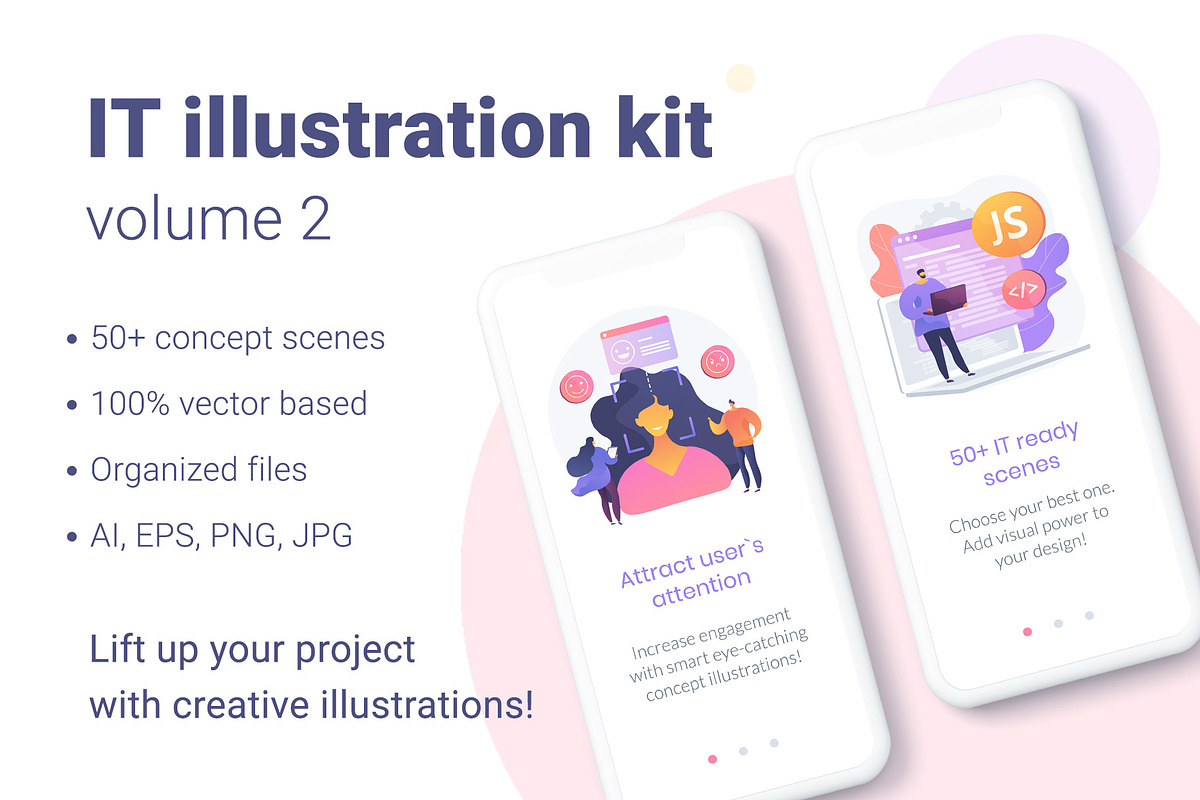 IT vector illustration kit vol.2, an UI Kit Template by Visual Generation