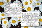 Floral Coloring Pages | Bouquets, an Illustration by ChristinaDesigns (Thumbnail 3 of 6)