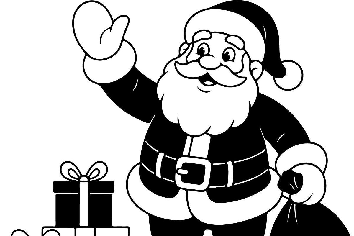 Vintage Santa Clipart Bundle, an Object Illustration by Gaye Art (Photo 3 of 14)