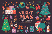 Christmas Collection | 90 elements, a Seasonal Illustration by IuliiaSavko (Thumbnail 1 of 10)