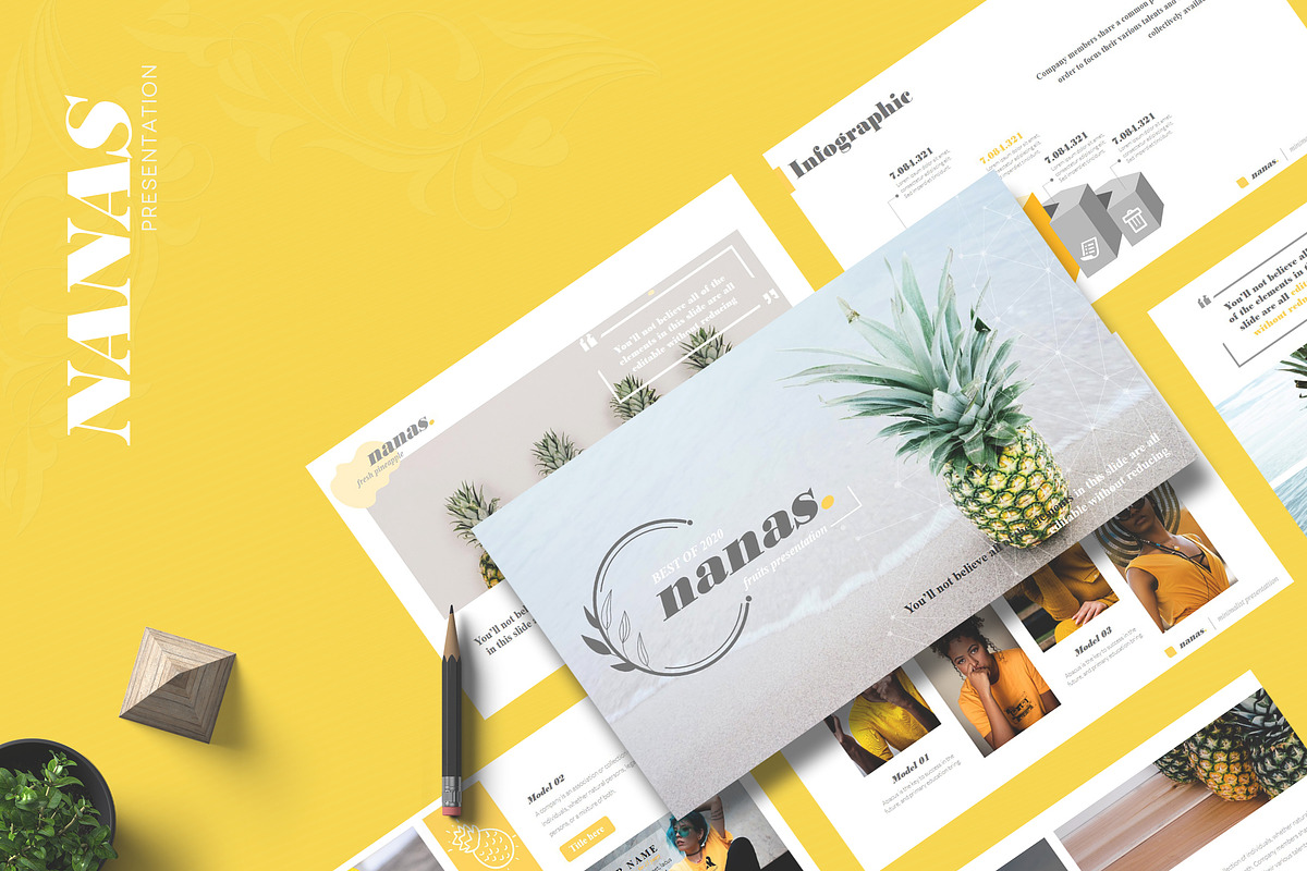 Nanas Google Slide, a Presentation Template by Dedijuniadi (Photo 1 of 4)