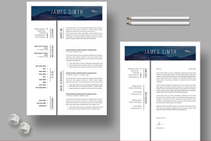 Creative Resume and Cover Letter, a Resume Template by MightyDesign