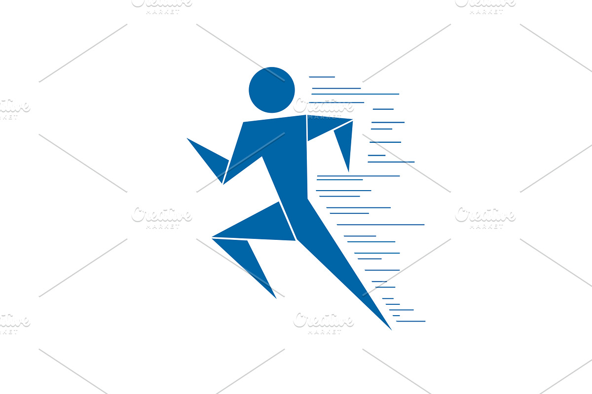 Running man. Sumbol, an Outline Icon by RODINA (Photo 1 of 3)