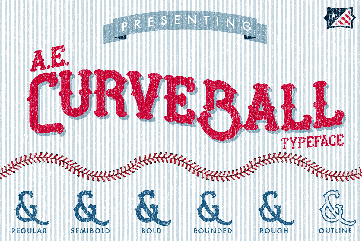AE Curveball Vintage Typeface