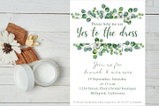 Help me Say yes to the Dress card, an Invitation Template by EvaTemplates (Thumbnail 4 of 5)