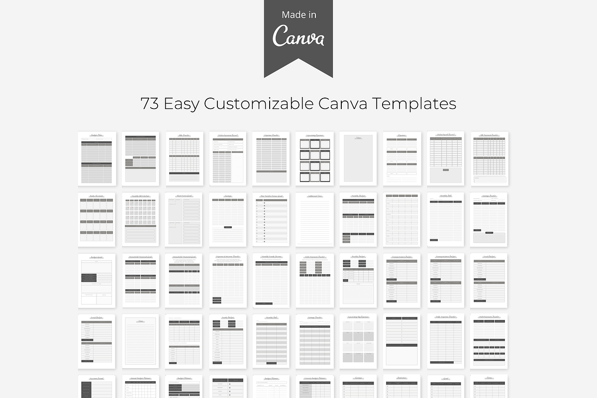 Budget Planner Canva Template, a Marketing Template by The Blog Creative (Photo 6 of 6)