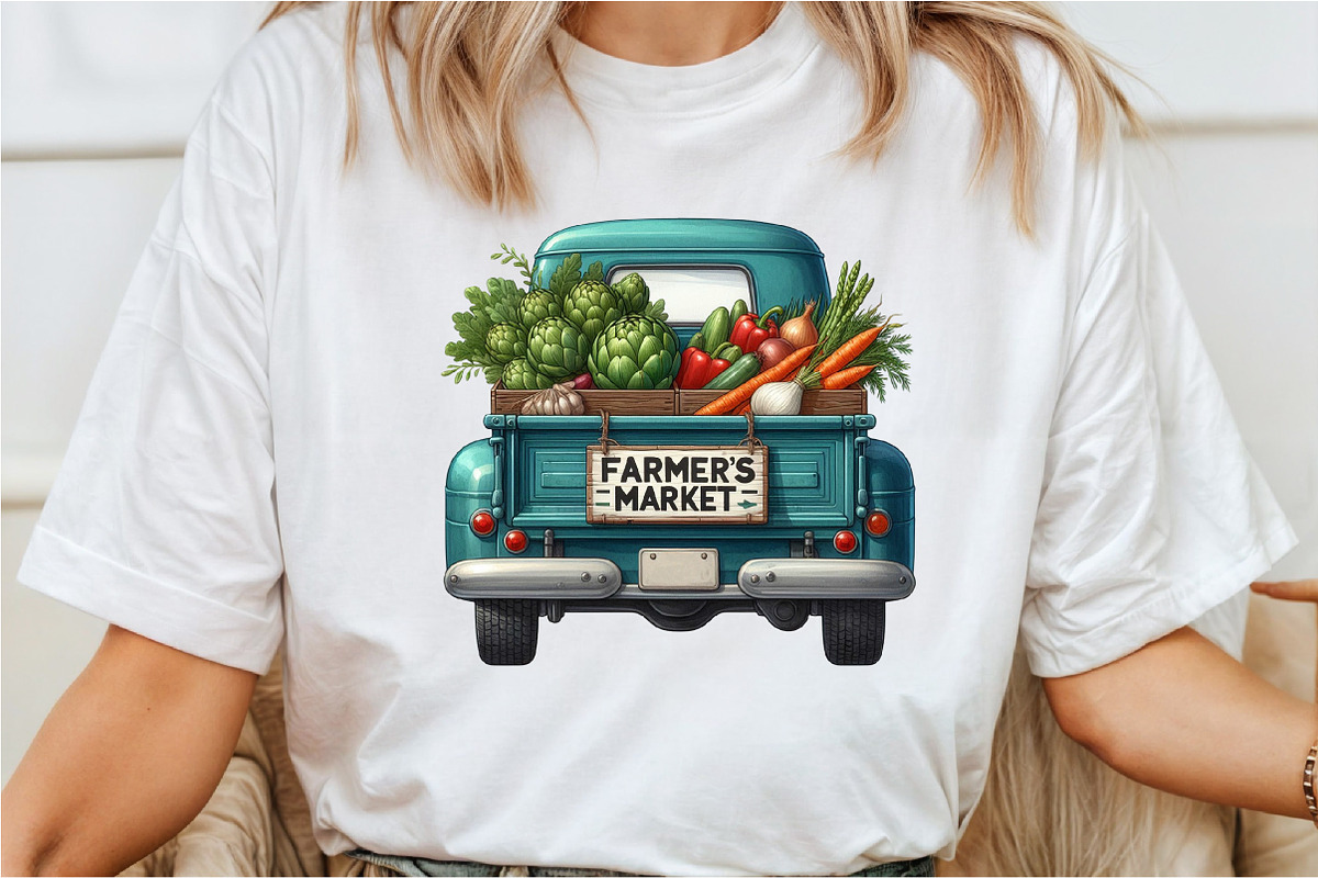 Farmers Market Truck Sublimation, an Illustration by Rose Art (Photo 5 of 5)