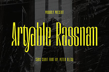 Artyable Rassnam Condensed Sans