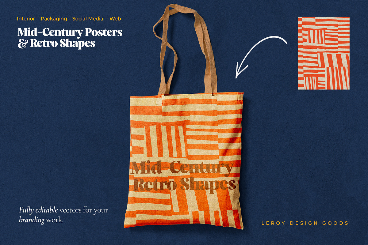 Mid-Century Posters & Retro Shapes 1, a Graphic by LEROY Design (Photo 6 of 10)
