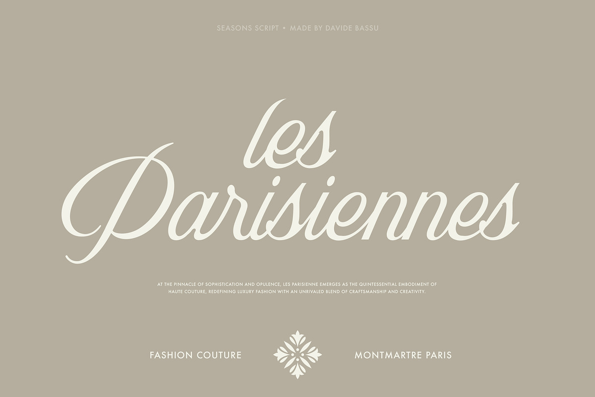 Seasons Script Font | FontCypress
