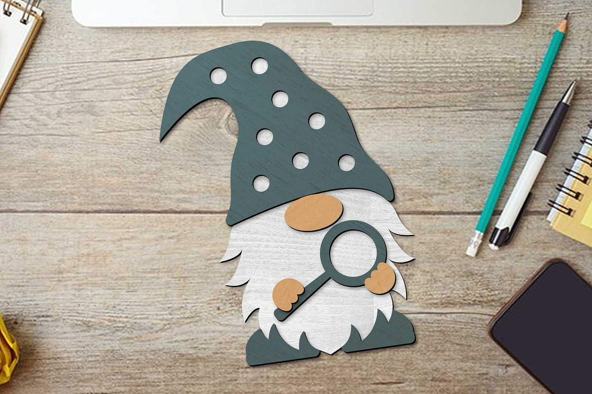 SET of School Gnomes, Decor Files, a Design Template by LaserCutano (Photo 4 of 7)