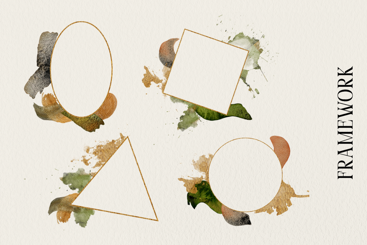 Watercolor Spots Brand Kit, an Object Graphic by Kate Creative Studio (Photo 6 of 11)
