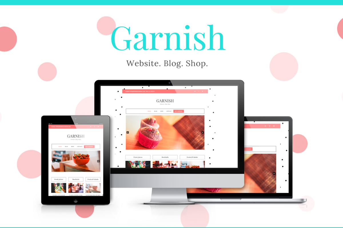 Garnish - WordPress Theme (30% OFF), a WordPress Template by IdeaBox Themes (Photo 1 of 5)