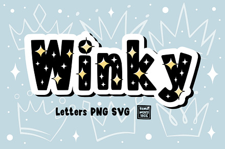 Winky Letters PNG SVG